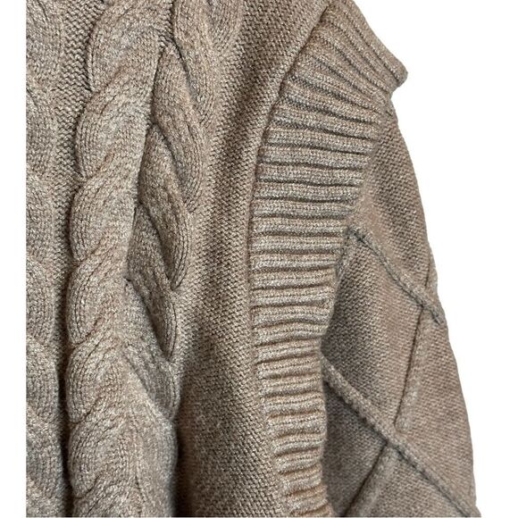Raya sweater tan beige size medium polyester rayon blend - Picture 4 of 7